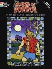 Tapa de House Of Horror Stained Glass Coloring Book