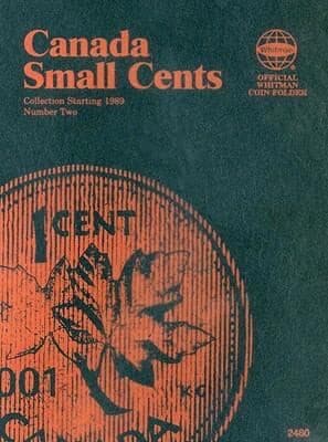 Tapa de Canadian Small Cents 2 Whitman Folder