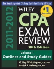 Tapa de Wiley Cpa Exam Review 20112012