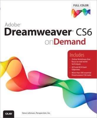 Tapa de Adobe Dreamweaver Cs6 On Demand