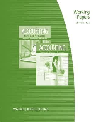 Tapa de Accounting Working Papers Chapters 1426