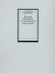 Tapa de Teachers Handbook To The Longman Latin Readers