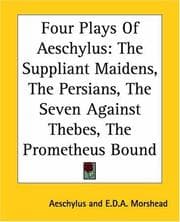 Tapa de Four Plays Of Aeschylus