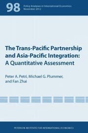 Tapa de The Transpacific Partnership And Asiapacific Integration A Quantitative Assessment