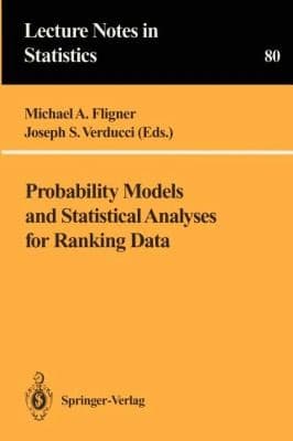 Tapa de Probability Models And Statistical Analyses For Ranking Data