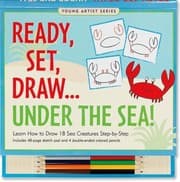 Tapa de Ready Set Draw Under the Sea With 48Page Sketch Pad and 4 DoubleEnded Colored Pencils
            
                Young Artist