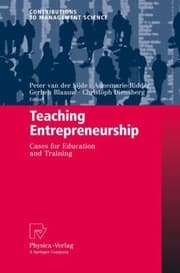 Tapa de Teaching Entrepreneurship Cases For Education And Training