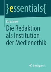 Tapa de Die Redaktion Als Institution Der Medienethik