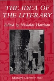 Tapa de The Idea Of The Literary
