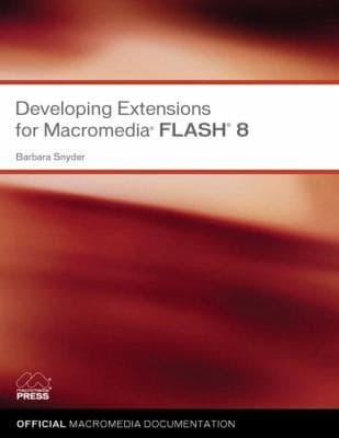 Tapa de Developing Extensions For Macromedia Flash 8