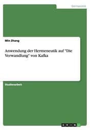 Tapa de Anwendung Der Hermeneutik Auf Die Verwandlung Von Kafka