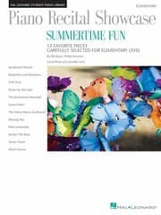 Tapa de Piano Recital Showcase Summertime Fun 12 Favorite Pieces Carefully Selected For Elementary Level