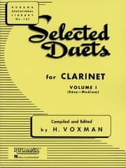 Tapa de Selected Duets for Clarinet Volume I
            
                Rubank Educational Library