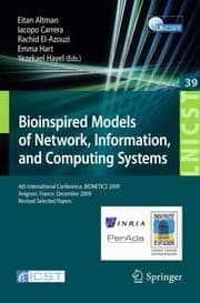Tapa de Bioinspired Models Of Network Information And Computing Systems 4th International Conference Revised Selected Papers