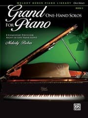 Tapa de Grand Onehand Solos For Piano 8 Elementary Pieces For Right Or Left Hand Alone