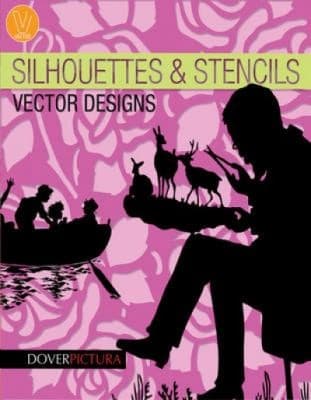 Tapa de Silhouettes Stencils Vector Designs