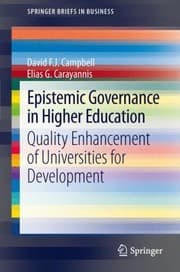 Tapa de Epistemic Governance In Higher Education Quality Enhancement Of Universities For Development