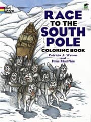 Tapa de Race To The South Pole Coloring Book