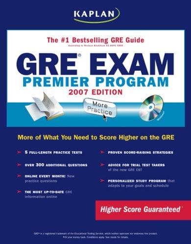Tapa de Kaplan GRE Exam, 2007 Edition