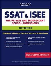 Tapa de Kaplan SSAT & ISEE, 2007 Edition