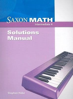 Tapa de Saxon Math Intermediate 4