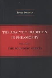 Tapa de The Analytic Tradition in Philosophy Volume 1