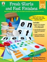 Tapa de Fresh Starts And Fast Finishes High Interest Language Arts And Math Activities To Start And End The Day