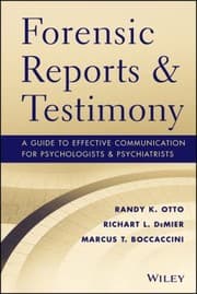 Tapa de Forensic Reports And Testimony A Guide To Effective Communicaton For Psychologists And Psychiatrists