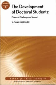 Tapa de The Development Of Doctoral Students Phases Of Challenge And Support