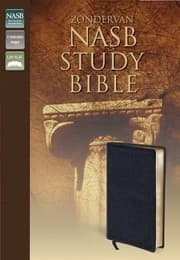 Tapa de New American Standard Study Bible Black Leather