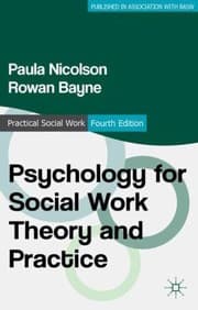 Tapa de Psychology For Social Work Theory And Practice
