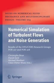 Tapa de Numerical Simulation Of Turbulent Flows And Noise Generation Results Of The Dfgcnrs Research Groups For 507 And For 508