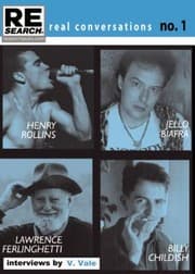Tapa de Real Conversations Henry Rollins Jello Biafra Lawrence Ferlinghetti Billy Childish Interviews