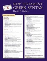 Tapa de New Testament Greek Syntax Laminated Sheet