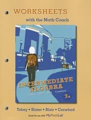 Tapa de Intermediate Algebra Worksheets With The Math Coach