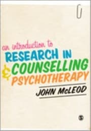 Tapa de An Introduction To Counselling And Psychotherapy Research