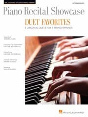 Tapa de Piano Recital Showcase 5 Original Duets For 1 Piano4 Hands