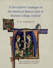 Tapa de A Descriptive Catalogue Of The Medieval Manuscripts Of Merton College Oxford