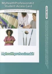 Tapa de Myhealthprofessionskit Student Access Code Card