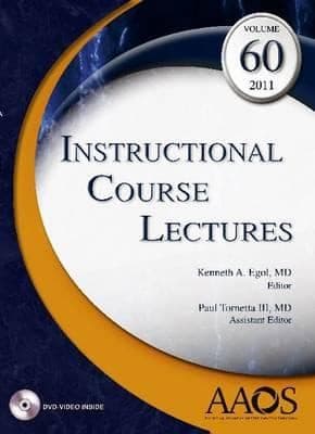 Tapa de Instructional Course Lectures Volume 60