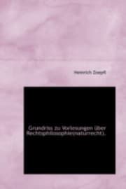 Tapa de Grundriss Zu Vorlesungen Ber Rechtsphilosophienaturrecht