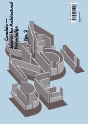 Tapa de Candide Journal For Architectural Knowledge
