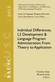 Tapa de Issues In Language Program Direction 2013