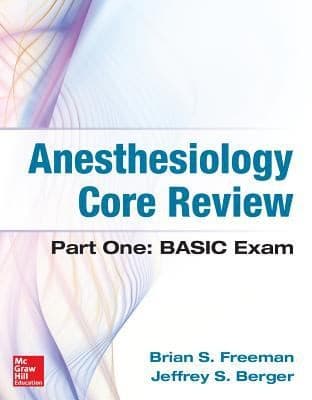Tapa de Anesthesiology Core Review