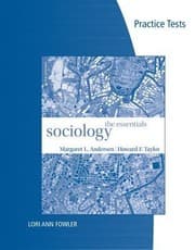 Tapa de Practice Tests for AndersenTaylors Sociology