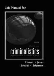 Tapa de Lab Manual For Criminalistics An Introduction To Forensic Science Tenth Edition