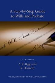 Tapa de A Stepbystep Guide To Wills And Probate
