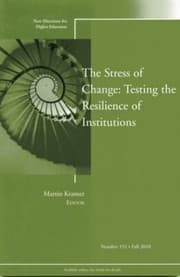 Tapa de The Stress Of Change Testing The Resilience Of Institutions