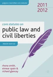 Tapa de Core Statutes On Public Law And Civil Liberties