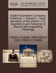 Tapa de Gabbs Exploration Company Petitioner